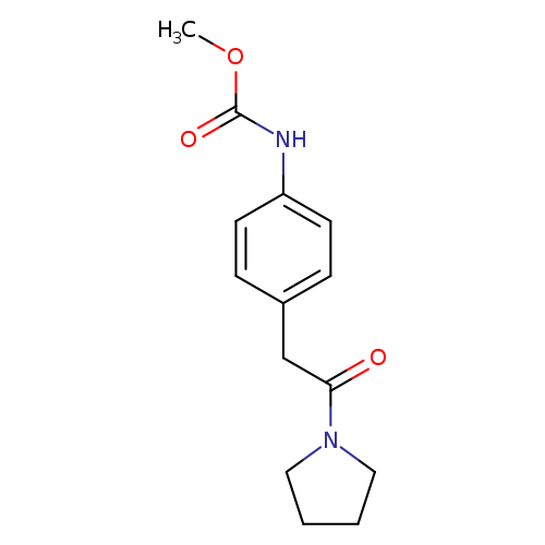 methyl N-{4-[2-oxo-2-(pyrrolidin-1-yl)ethyl]phenyl}carbamate