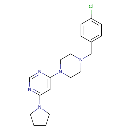 4-{4-[(4-chlorophenyl)methyl]piperazin-1-yl}-6-(pyrrolidin-1-yl)pyrimidine