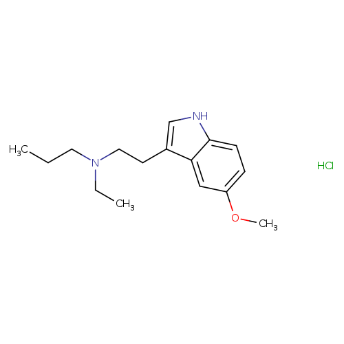 N-ethyl-N-(2-(5-methoxy-1H-indol-3-yl)ethyl)propan-1-amine,monohydrochloride