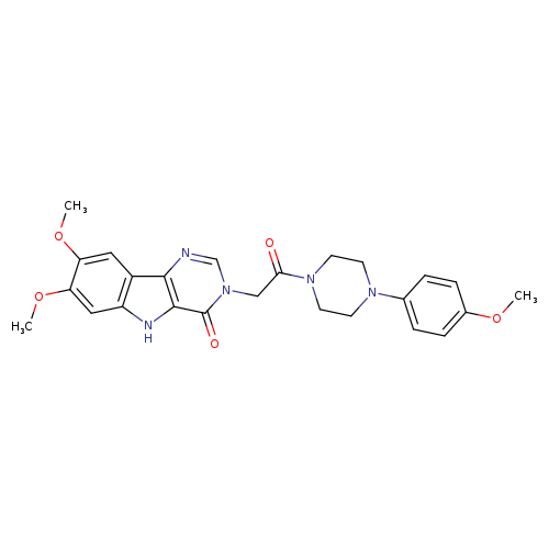 7,8-dimethoxy-3-{2-[4-(4-methoxyphenyl)piperazin-1-yl]-2-oxoethyl}-3H,4H,5H-pyrimido[5,4-b]indol-4-one