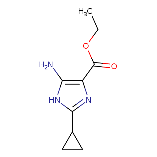 ethyl 5-amino-2-cyclopropyl-1H-imidazole-4-carboxylate