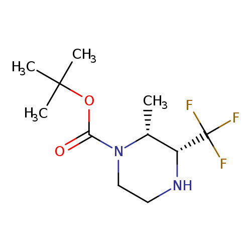 rac-tert-butyl (2R,3R)-2-methyl-3-(trifluoromethyl)piperazine-1-carboxylate, cis