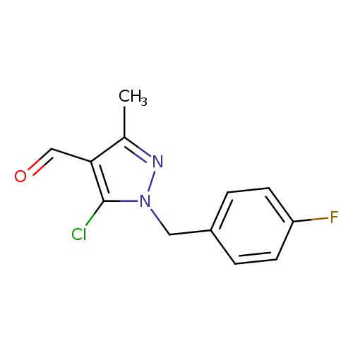 5-chloro-1-[(4-fluorophenyl)methyl]-3-methyl-1H-pyrazole-4-carbaldehyde
