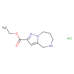 4H-Pyrazolo[1,5-a][1,4]diazepine-2-carboxylic acid, 5,6,7,8-tetrahydro-, ethyl ester, hydrochloride (1:1)