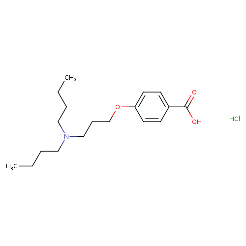4-[3-(Dibutylamino)propoxy]benzoic acid hydrochloride