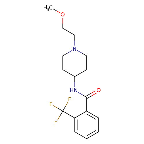 N-[1-(2-methoxyethyl)piperidin-4-yl]-2-(trifluoromethyl)benzamide