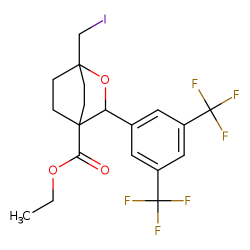 ethyl 3-[3,5-bis(trifluoromethyl)phenyl]-1-(iodomethyl)-2-oxabicyclo[2.2.2]octane-4-carboxylate