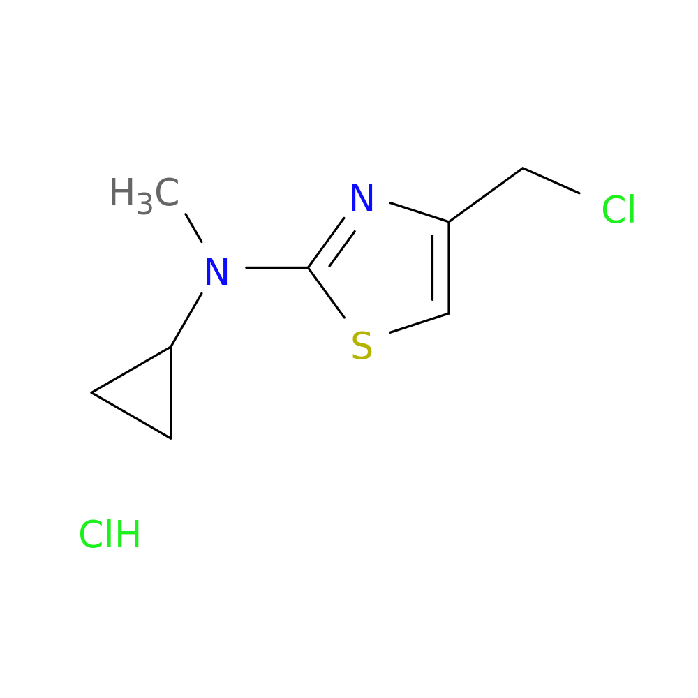 4-(chloromethyl)-N-cyclopropyl-N-methyl-1,3-thiazol-2-amine hydrochloride