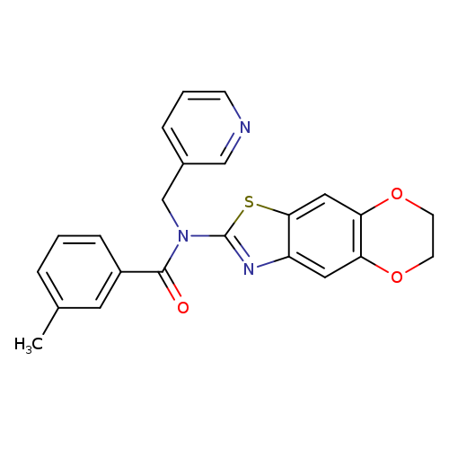 N-{10,13-dioxa-4-thia-6-azatricyclo[7.4.0.0^{3,7}]trideca-1,3(7),5,8-tetraen-5-yl}-3-methyl-N-[(pyridin-3-yl)methyl]benzamide