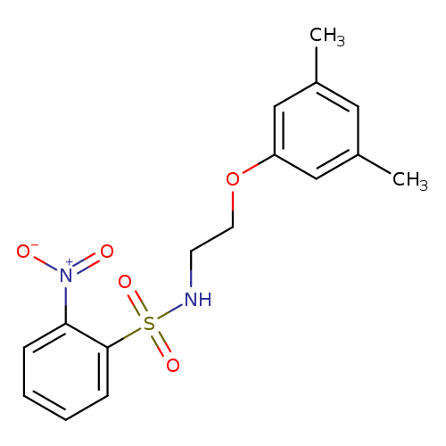 N-[2-(3,5-dimethylphenoxy)ethyl]-2-nitrobenzene-1-sulfonamide