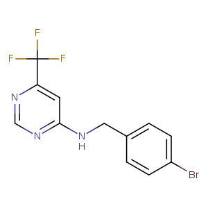N-[(4-bromophenyl)methyl]-6-(trifluoromethyl)pyrimidin-4-amine