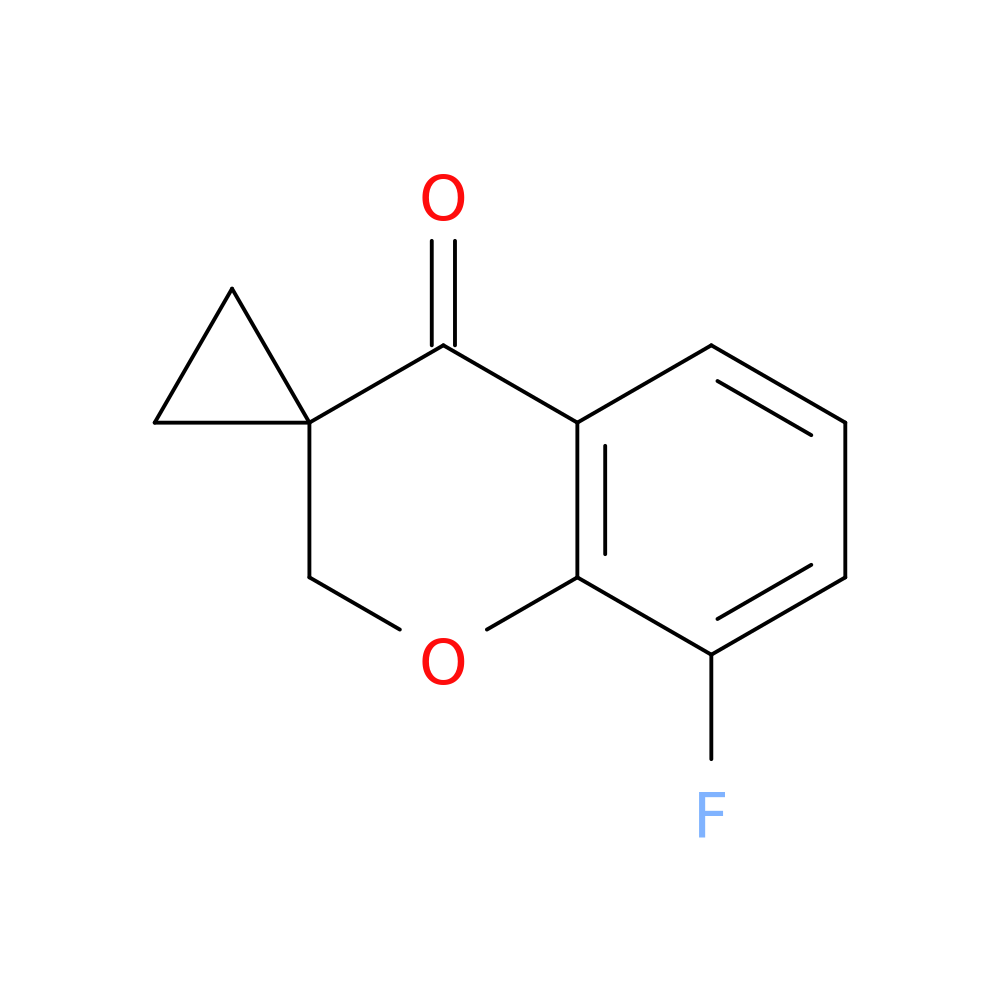 8-fluoro-2,4-dihydrospiro[1-benzopyran-3,1'-cyclopropane]-4-one
