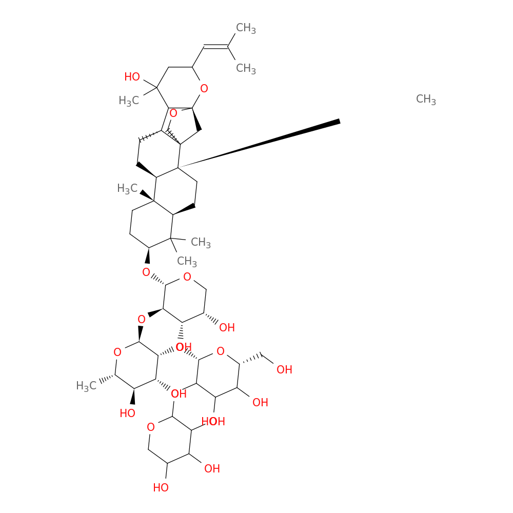 (2S,3R,4R,5R,6S)-2-(((2S,3R,4S,5S)-4-(((2S,3R,4S,5S,6R)-4,5-Dihydroxy-6-(hydroxymethyl)-3-(((2S,3R,4S,5R)-3,4,5-trihydroxytetrahydro-2H-pyran-2-yl)oxy)tetrahydro-2H-pyran-2-yl)oxy)-5-hydroxy-2-(((1S,3R,4aS,6aS,6bR,8aR,10S,12aR,12bR,14aR,14bS)-1-hydroxy-1,6b,9,9,12a-pentamethyl-3-(2-methylprop-1-en-1-yl)hexadecahydro-1H,6H-4a,6a-methanonaphtho[1,2-h]pyrano[2,3-c]isochromen-10-yl)oxy)tetrahydro-2H-pyran-3-yl)oxy)-6-methyltetrahydro-2H-pyran-3,4,5-triol