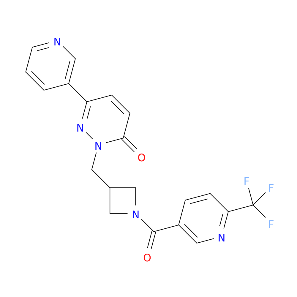 6-(pyridin-3-yl)-2-({1-[6-(trifluoromethyl)pyridine-3-carbonyl]azetidin-3-yl}methyl)-2,3-dihydropyridazin-3-one
