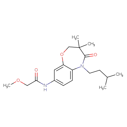 N-[3,3-dimethyl-5-(3-methylbutyl)-4-oxo-2,3,4,5-tetrahydro-1,5-benzoxazepin-8-yl]-2-methoxyacetamide
