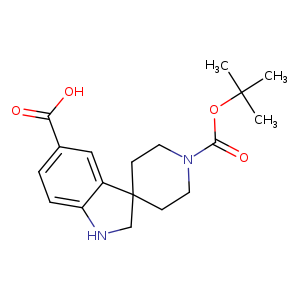 1'-(tert-Butoxycarbonyl)spiro[indoline-3,4'-piperidine]-5-carboxylic acid
