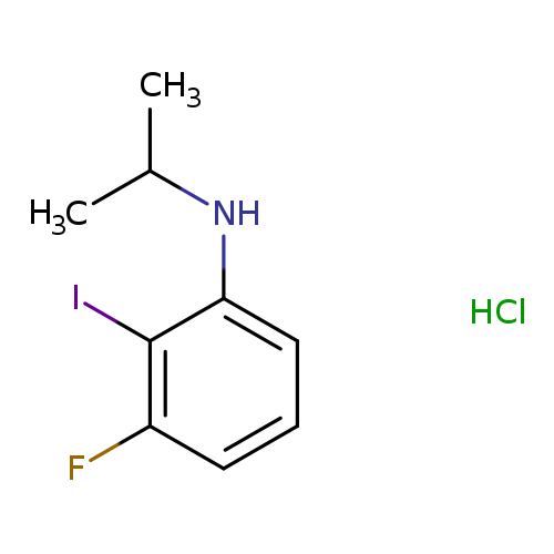 3-fluoro-2-iodo-N-(propan-2-yl)anilinehydrochloride