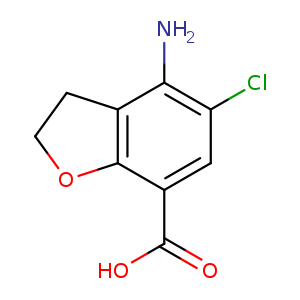 7-Benzofurancarboxylic acid, 4-amino-5-chloro-2,3-dihydro-