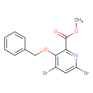 Methyl3-(benzyloxy)-4,6-dibromopicolinate