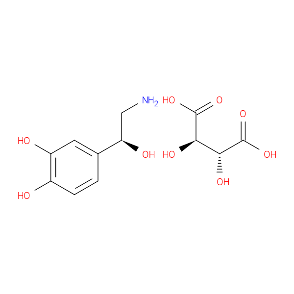 (S)-4-(2-Amino-1-hydroxyethyl)pyrocatechol L-bitartrate