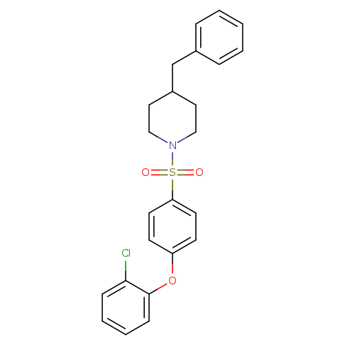 4-benzyl-1-[4-(2-chlorophenoxy)benzenesulfonyl]piperidine