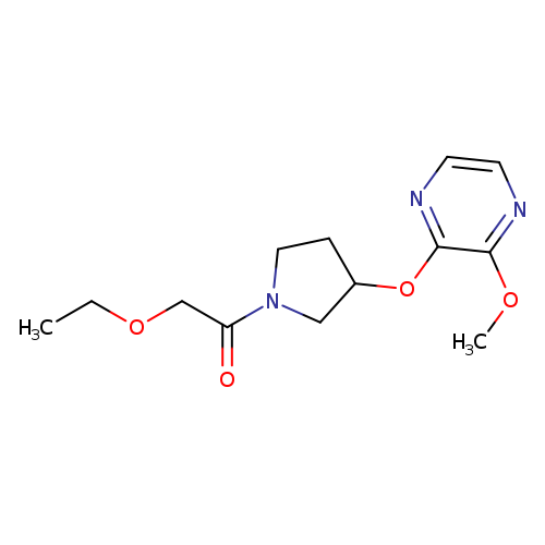 2-ethoxy-1-{3-[(3-methoxypyrazin-2-yl)oxy]pyrrolidin-1-yl}ethan-1-one