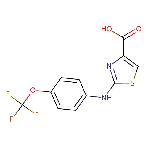 2-([4-(TRIFLUOROMETHOXY)PHENYL]AMINO)-1,3-THIAZOLE-4-CARBOXYLIC ACID