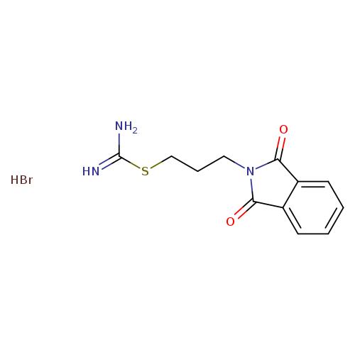{[3-(1,3-dioxo-2,3-dihydro-1H-isoindol-2-yl)propyl]sulfanyl}methanimidamide hydrobromide