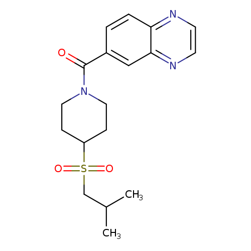 6-[4-(2-methylpropanesulfonyl)piperidine-1-carbonyl]quinoxaline