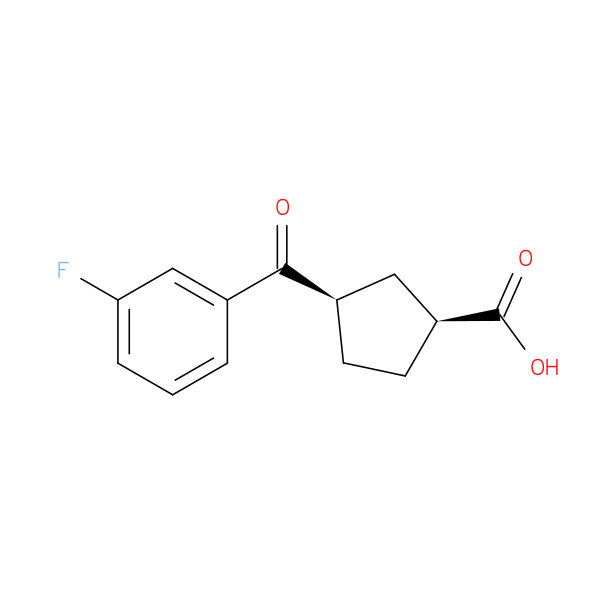 cis-3-(3-Fluorobenzoyl)cyclopentane-1-carboxylic acid