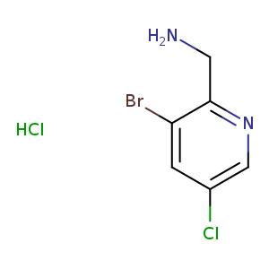 2-Pyridinemethanamine, 3-bromo-5-chloro-, hydrochloride (1:1)