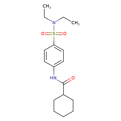 N-{4-[(diethylamino)sulfonyl]phenyl}cyclohexanecarboxamide