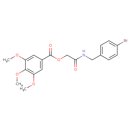 {[(4-bromophenyl)methyl]carbamoyl}methyl 3,4,5-trimethoxybenzoate