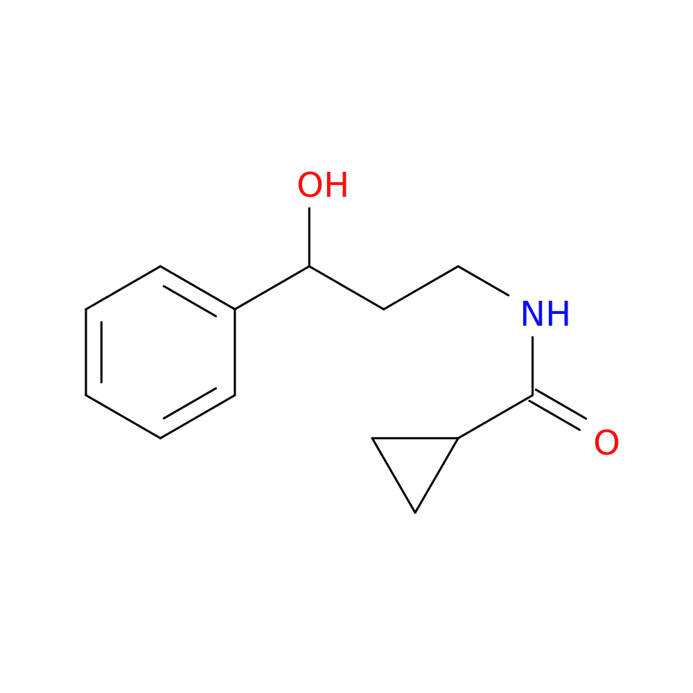 N-(3-hydroxy-3-phenylpropyl)cyclopropanecarboxamide