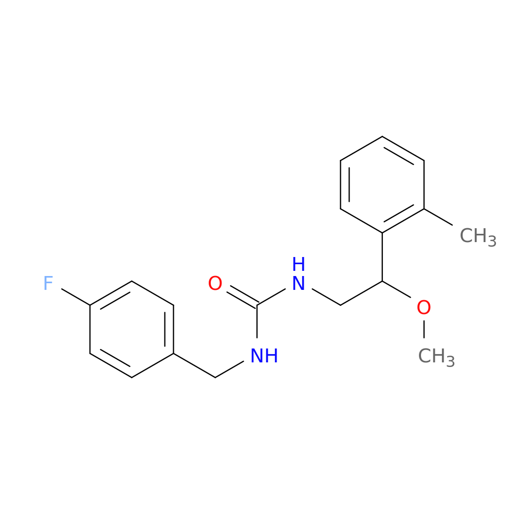 1-[(4-fluorophenyl)methyl]-3-[2-methoxy-2-(2-methylphenyl)ethyl]urea