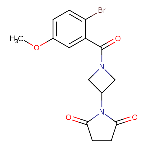 1-[1-(2-bromo-5-methoxybenzoyl)azetidin-3-yl]pyrrolidine-2,5-dione