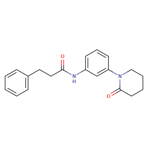 N-[3-(2-oxopiperidin-1-yl)phenyl]-3-phenylpropanamide