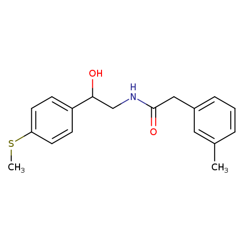 N-{2-hydroxy-2-[4-(methylsulfanyl)phenyl]ethyl}-2-(3-methylphenyl)acetamide