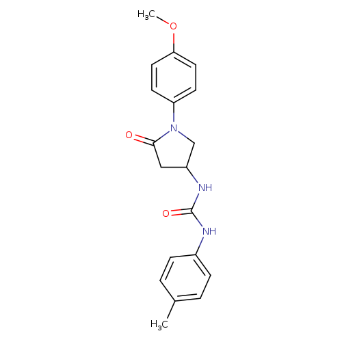 3-[1-(4-methoxyphenyl)-5-oxopyrrolidin-3-yl]-1-(4-methylphenyl)urea