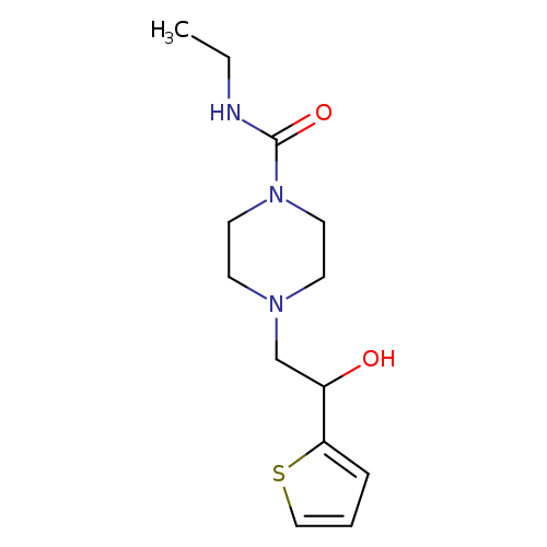 N-ethyl-4-[2-hydroxy-2-(thiophen-2-yl)ethyl]piperazine-1-carboxamide