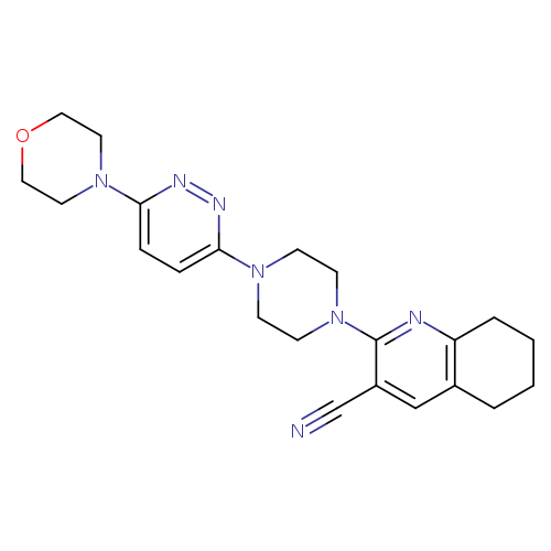 2-{4-[6-(morpholin-4-yl)pyridazin-3-yl]piperazin-1-yl}-5,6,7,8-tetrahydroquinoline-3-carbonitrile