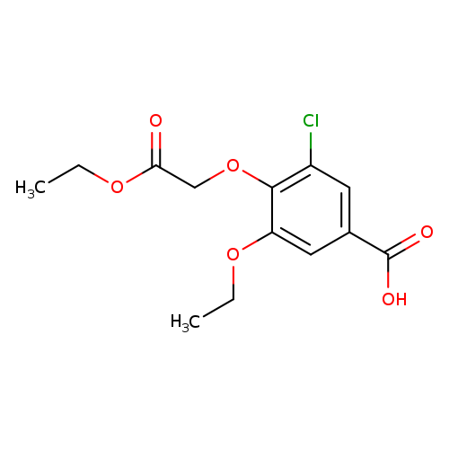 3-chloro-5-ethoxy-4-(2-ethoxy-2-oxoethoxy)benzoic acid