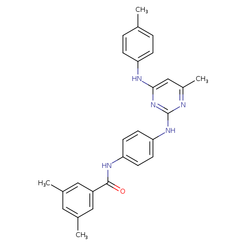 3,5-dimethyl-N-[4-({4-methyl-6-[(4-methylphenyl)amino]pyrimidin-2-yl}amino)phenyl]benzamide