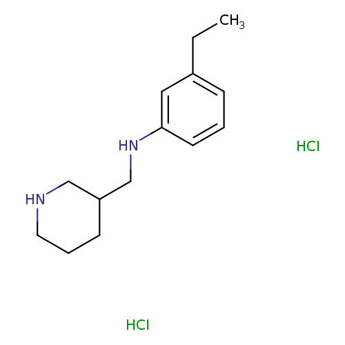 3-ethyl-N-[(piperidin-3-yl)methyl]aniline dihydrochloride
