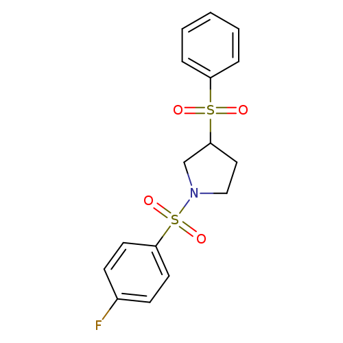 3-(benzenesulfonyl)-1-(4-fluorobenzenesulfonyl)pyrrolidine