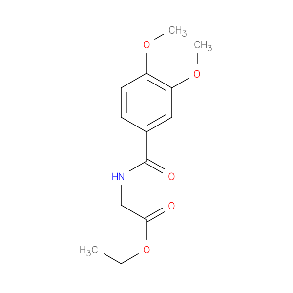 Ethyl n-(3,4-dimethoxybenzoyl)glycinate