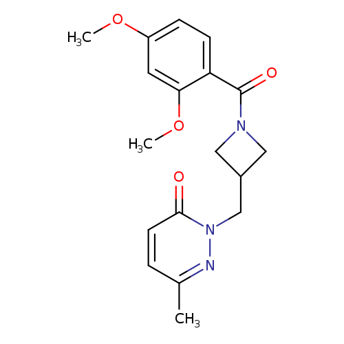 2-{[1-(2,4-dimethoxybenzoyl)azetidin-3-yl]methyl}-6-methyl-2,3-dihydropyridazin-3-one