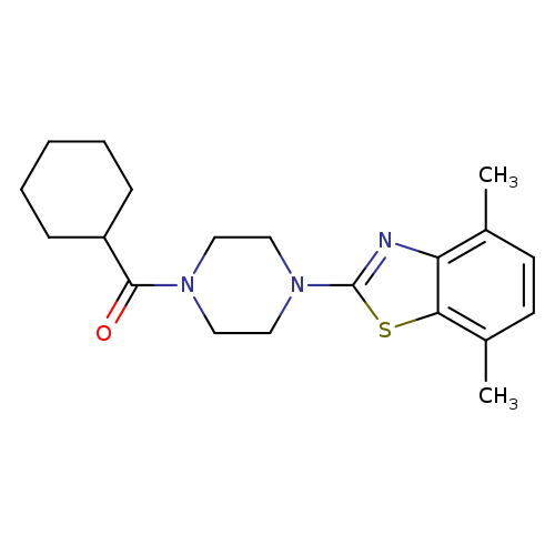 2-(4-cyclohexanecarbonylpiperazin-1-yl)-4,7-dimethyl-1,3-benzothiazole