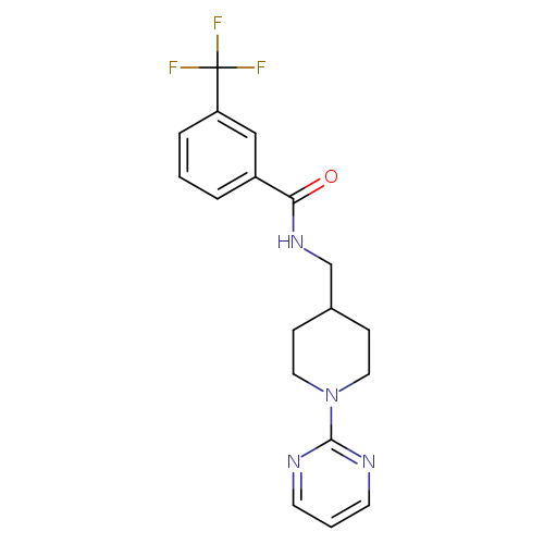 N-{[1-(pyrimidin-2-yl)piperidin-4-yl]methyl}-3-(trifluoromethyl)benzamide