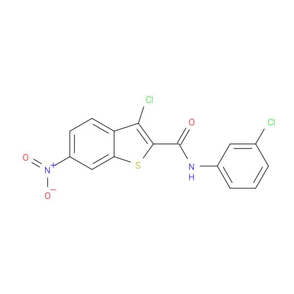 3-chloro-N-(3-chlorophenyl)-6-nitro-1-benzothiophene-2-carboxamide